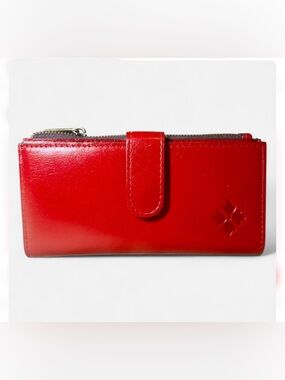 NWT Patricia Nash Leather Nazari Wallet- Ruby Red